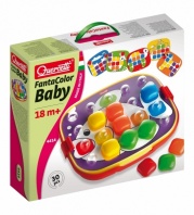 Мозаика Фантастические цвета для малышей в чемоданчике Беби-XL (24 детали и 6 карточек)